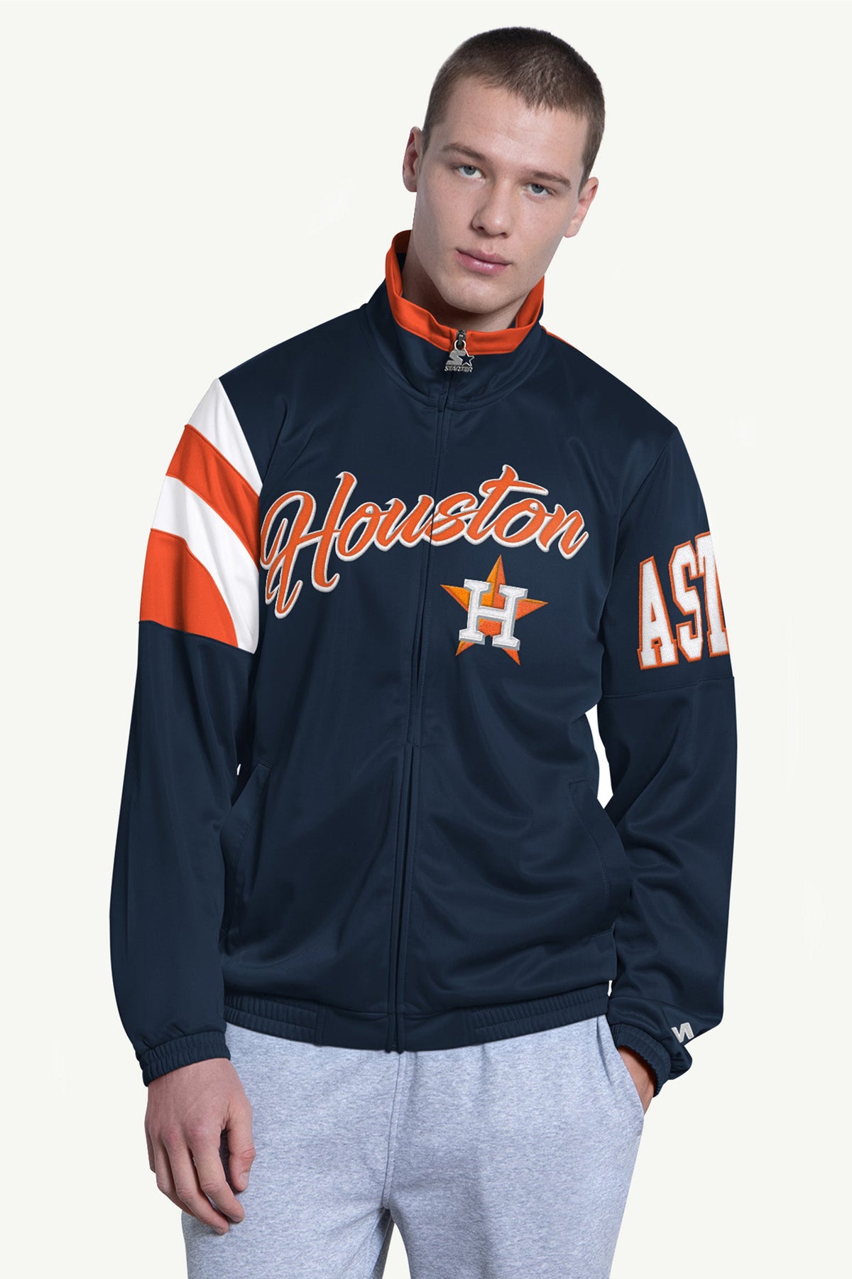 Starter New | MENS HOUSTON ASTROS HERITAGE TRACK JACKET