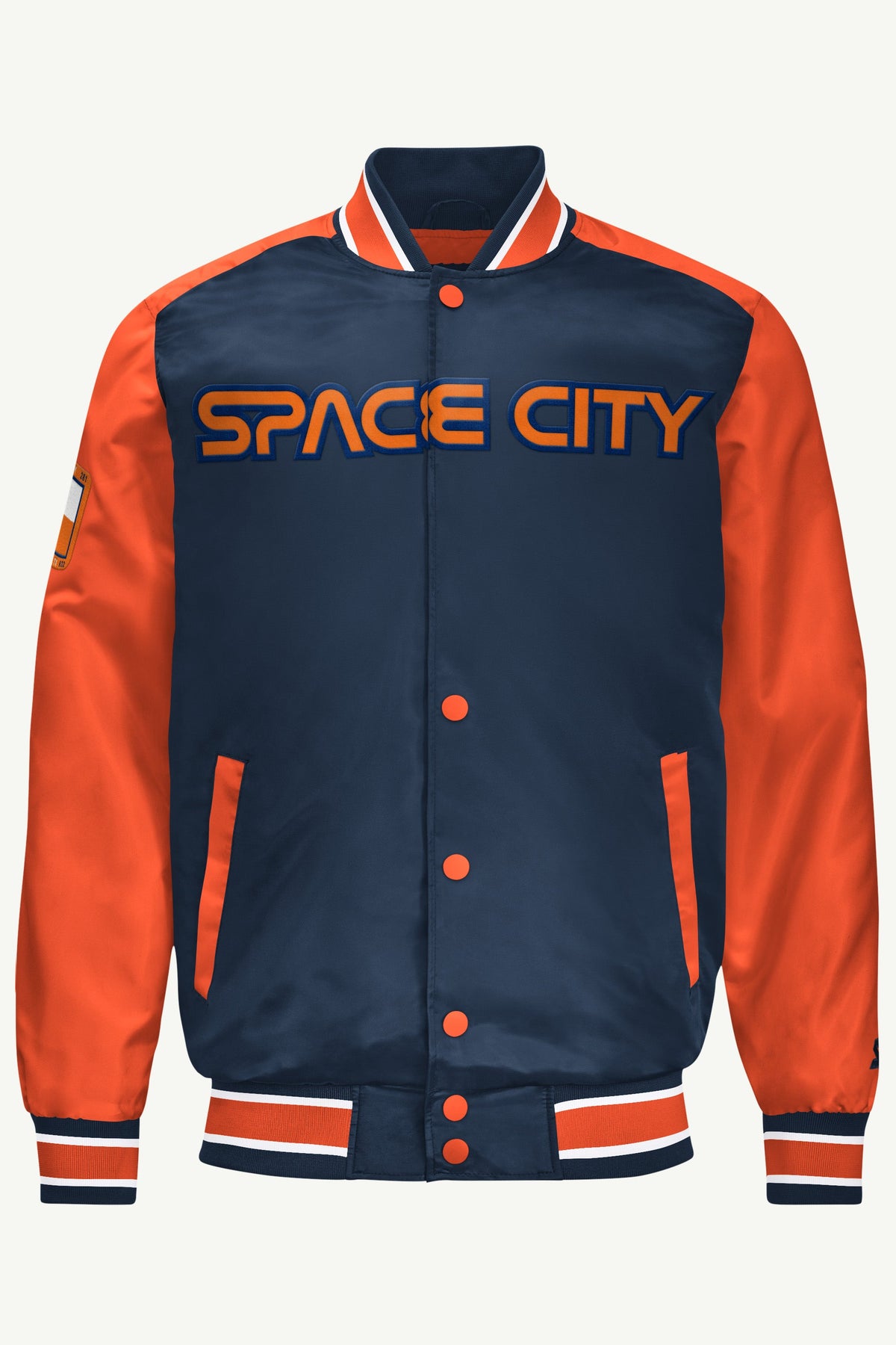 Starter Value | MENS HOUSTON ASTROS SATIN VARSITY JACKET