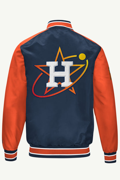 Starter Value | MENS HOUSTON ASTROS SATIN VARSITY JACKET