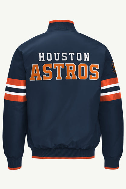 Starter Smart Buy | MENS HOUSTON ASTROS SATIN VARSITY JACKET