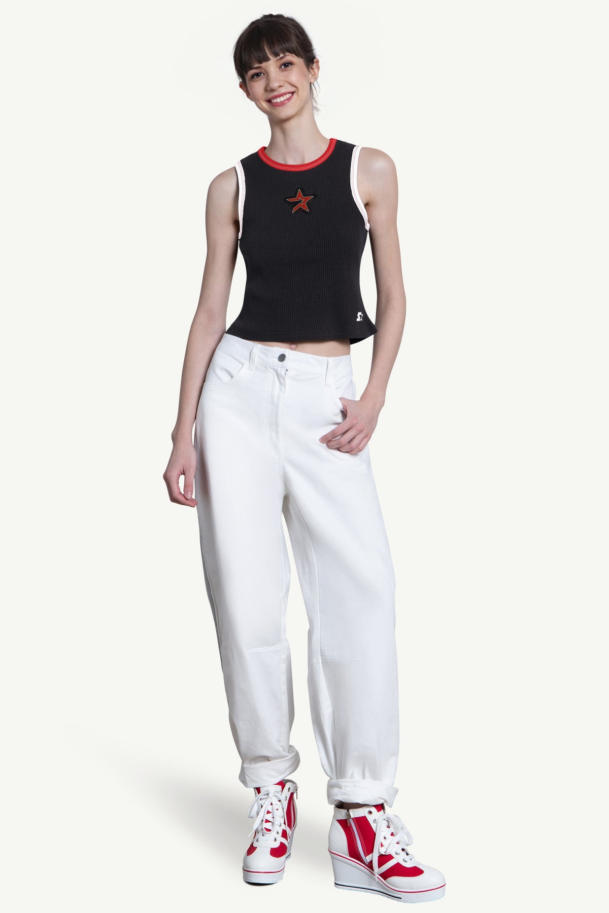 Starter Trusted | WOMENS HOUSTON ASTROS PLAY THE BALL CROP TANK