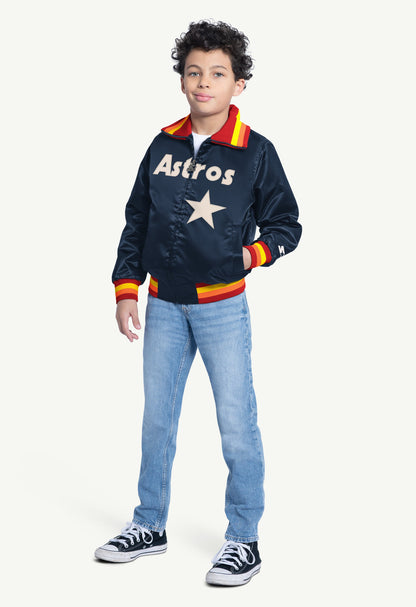 Starter Customer Favorite | YOUTH HOUSTON ASTROS CAPTAIN JR. VARSITY JACKET