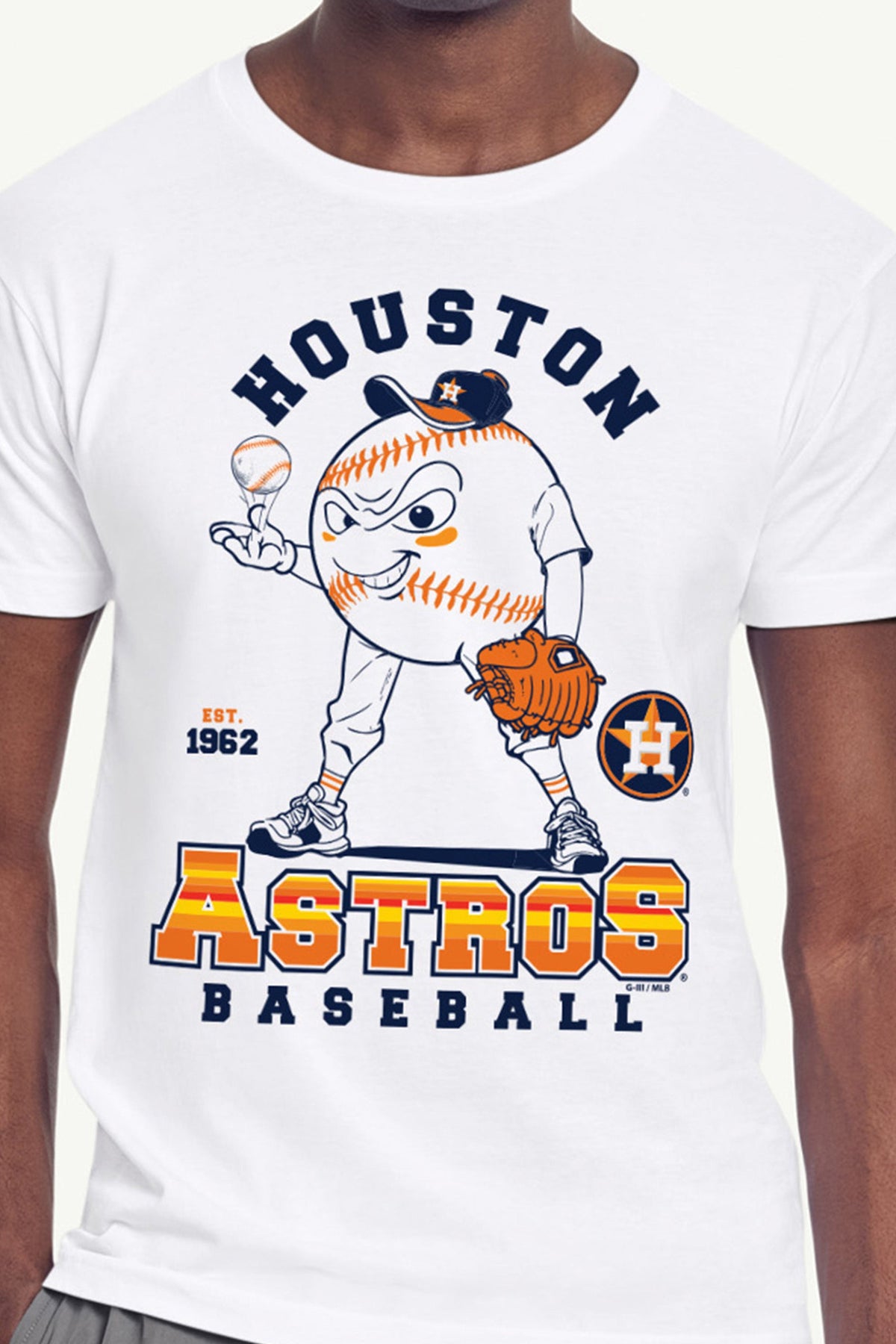 Starter Hot Sale | MENS HOUSTON ASTROS BASEBALL CHARACTER SHORT SLEEVE T SHIRT