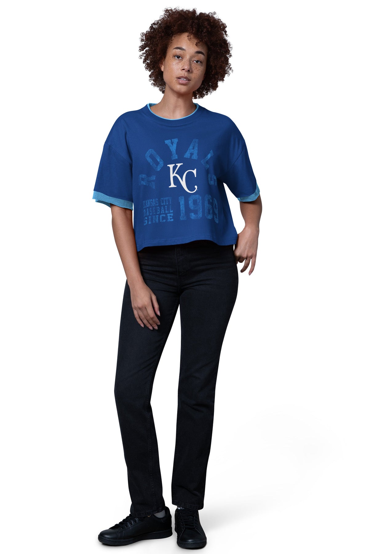 Starter Classic | WOMENS KANSAS CITY ROYALS CROPPED T SHIRT