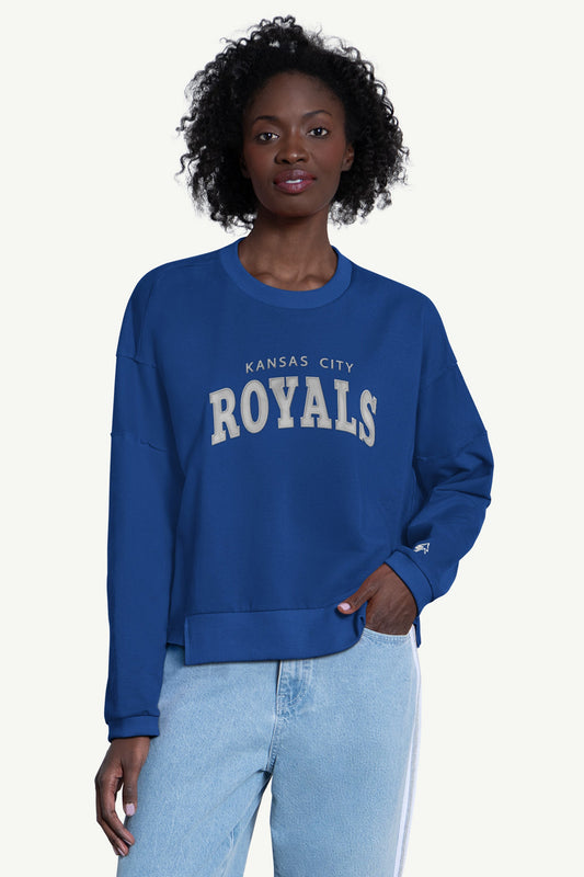 Starter Premium | WOMENS KANSAS CITY ROYALS CREW NECK SWEATSHIRT