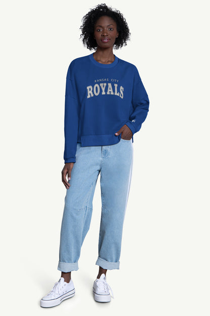 Starter Premium | WOMENS KANSAS CITY ROYALS CREW NECK SWEATSHIRT