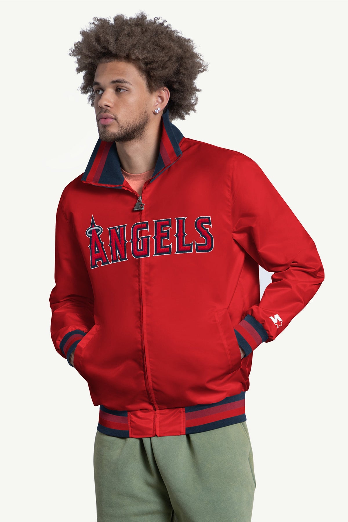 Starter Trusted | MENS LOS ANGELES ANGELS CAPTAIN VARSITY JACKET