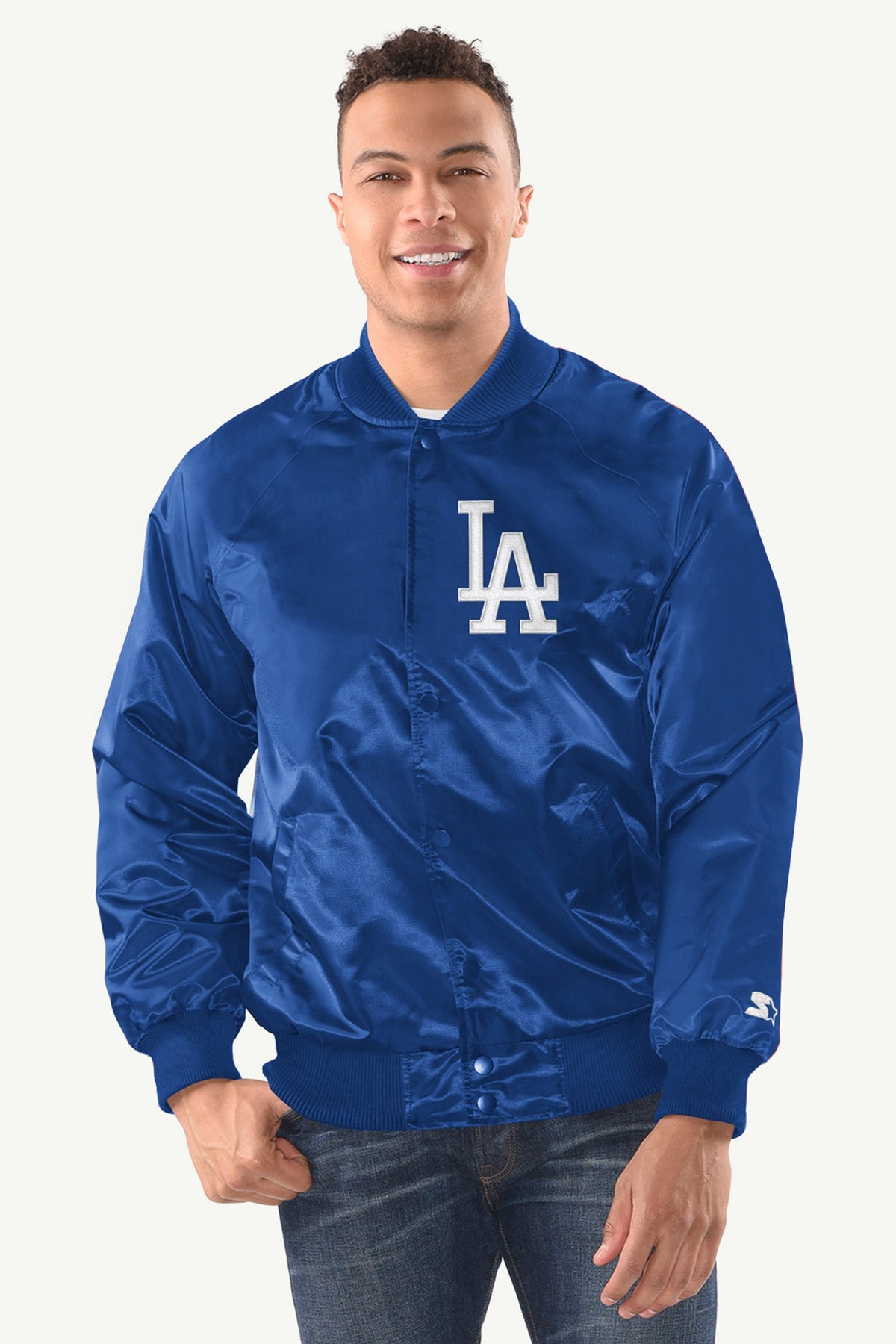 Starter Classic | MENS LOS ANGELES DODGERS INDUCTEE SATIN VARSITY JACKET