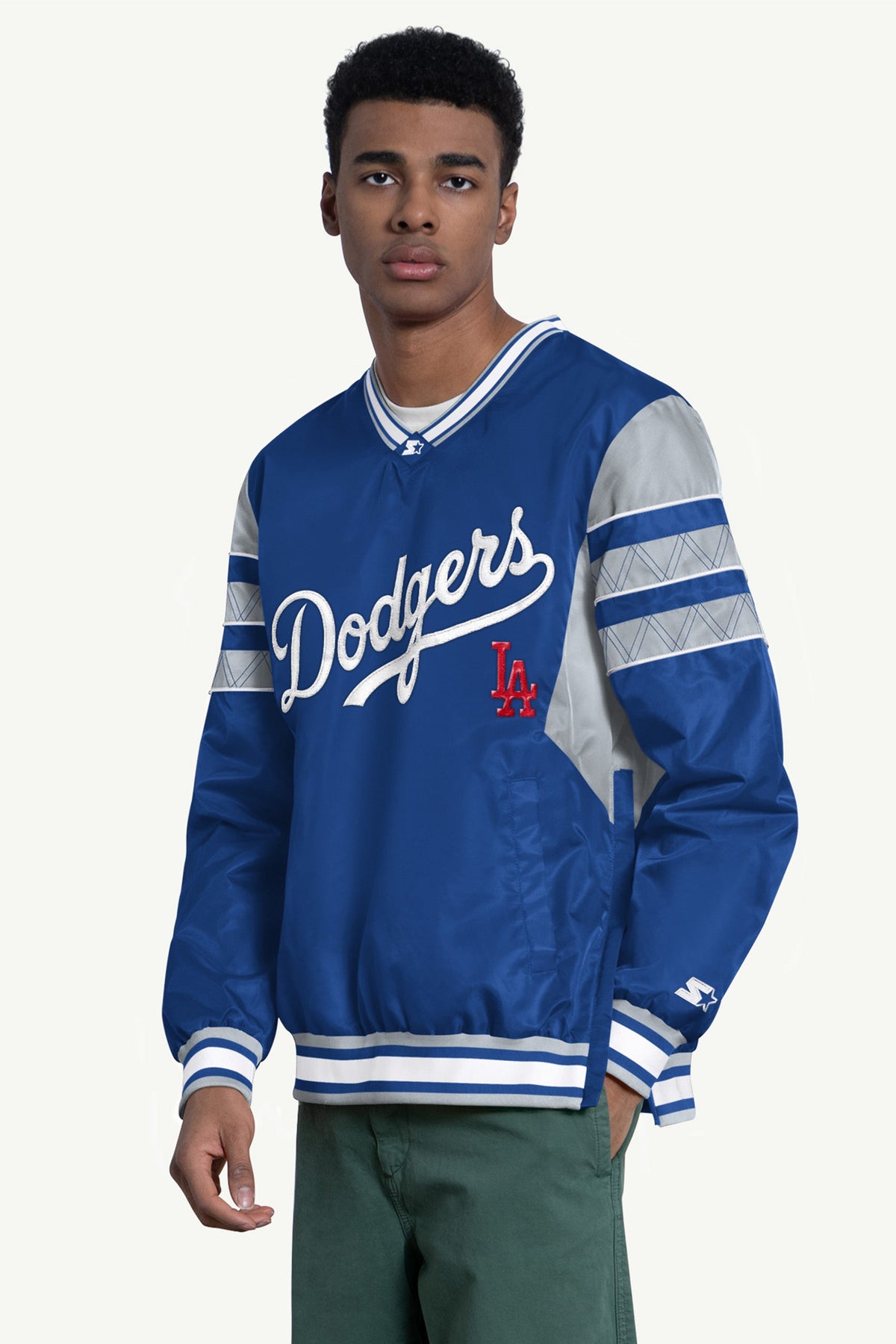 Starter Classic | MENS LOS ANGELES DODGERS ENFORCER V-NECK PULLOVER JACKET