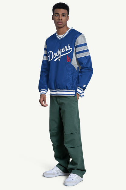 Starter Classic | MENS LOS ANGELES DODGERS ENFORCER V-NECK PULLOVER JACKET