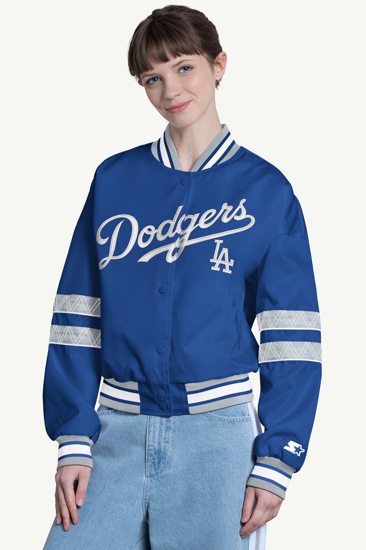Starter Sale | WOMENS LOS ANGELES DODGERS INTERCEPTION VARSITY JACKET