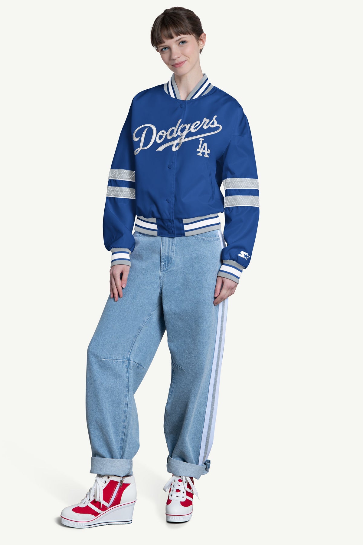Starter Sale | WOMENS LOS ANGELES DODGERS INTERCEPTION VARSITY JACKET