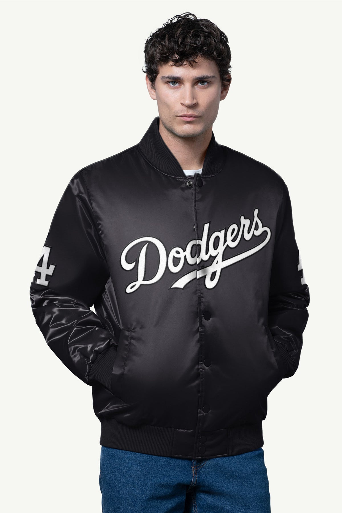 Starter Best Price | MENS LOS ANGELES DODGERS SATIN VARSITY JACKET