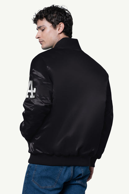 Starter Best Price | MENS LOS ANGELES DODGERS SATIN VARSITY JACKET