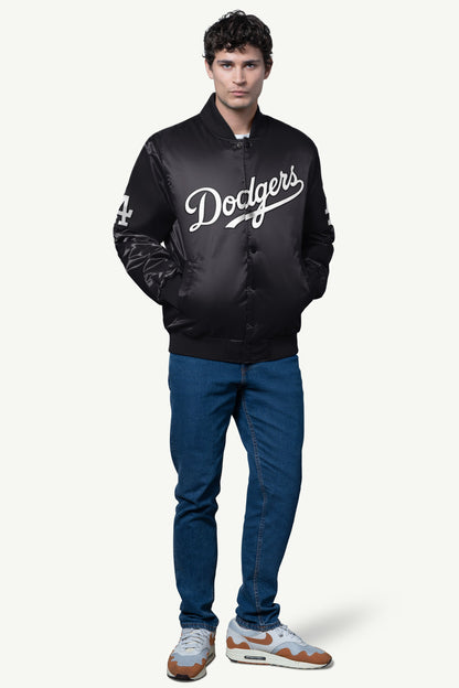 Starter Best Price | MENS LOS ANGELES DODGERS SATIN VARSITY JACKET