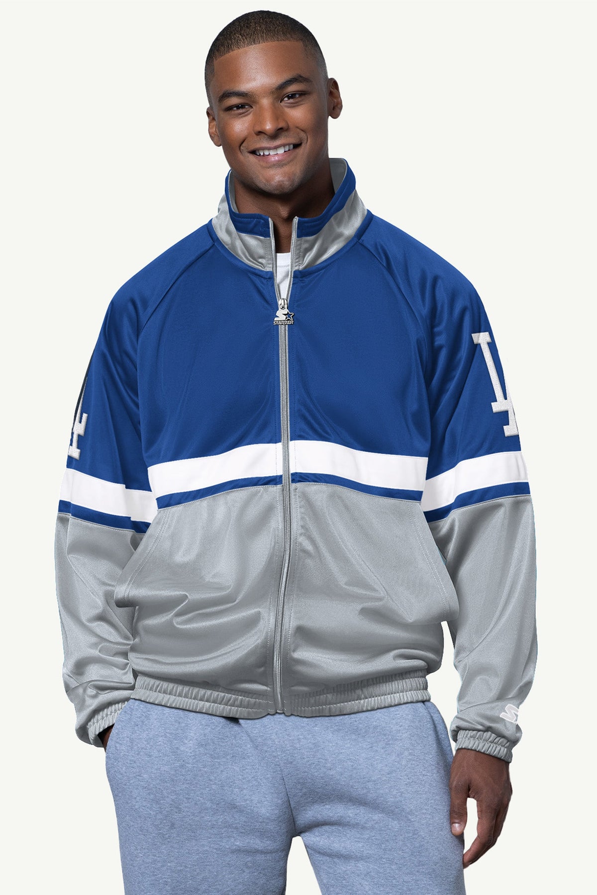 Starter Signature | MENS LOS ANGELES DODGERS VETERAN TRACK JACKET