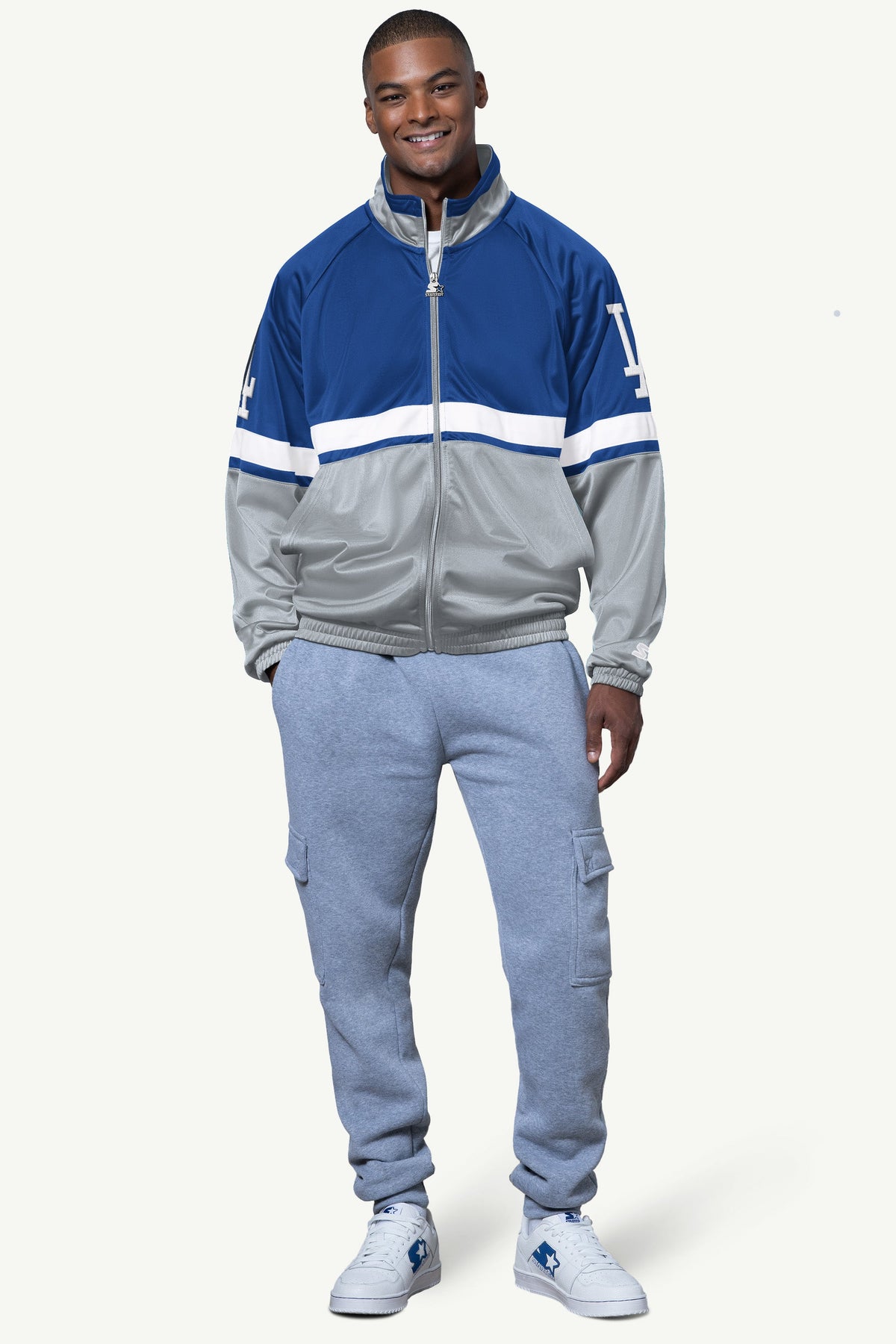 Starter Signature | MENS LOS ANGELES DODGERS VETERAN TRACK JACKET