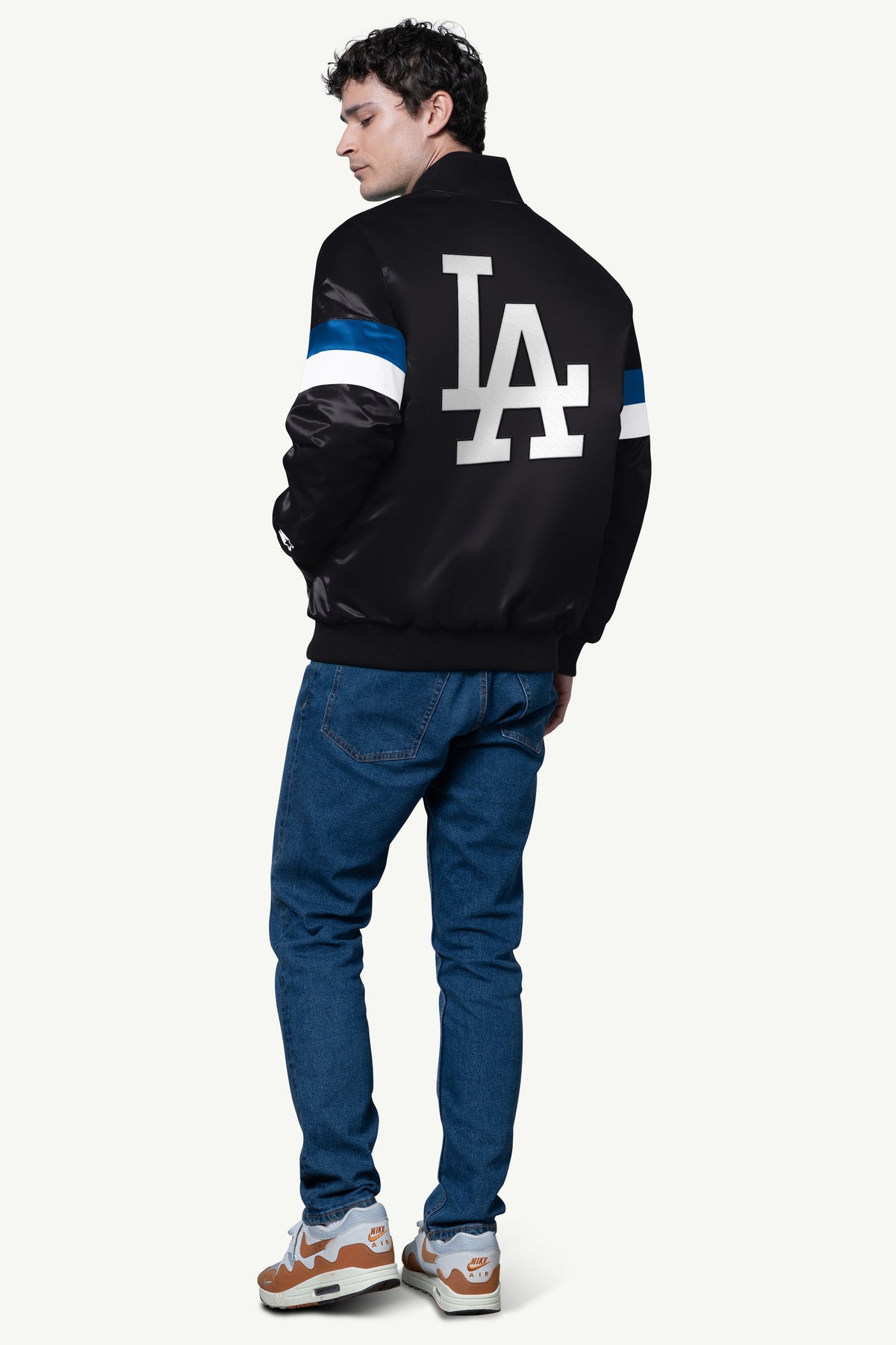 Starter Best Seller | MENS LOS ANGELES DODGERS SATIN VARSITY JACKET