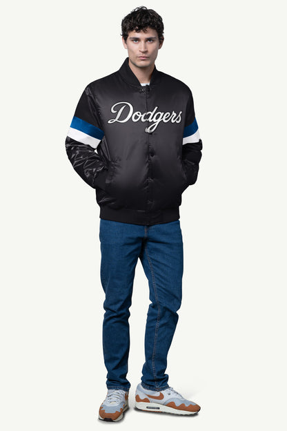 Starter Best Seller | MENS LOS ANGELES DODGERS SATIN VARSITY JACKET
