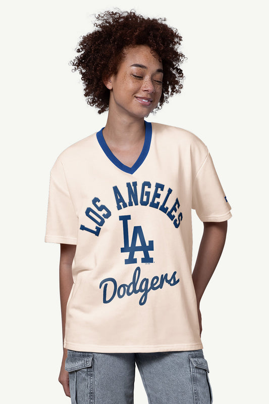 Starter Popular | WOMENS LOS ANGELES DODGERS V-NECK T SHIRT