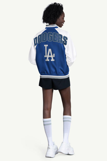 Starter Smart Buy | WOMENS LOS ANGELES DODGERS BLITZ VARSITY JACKET