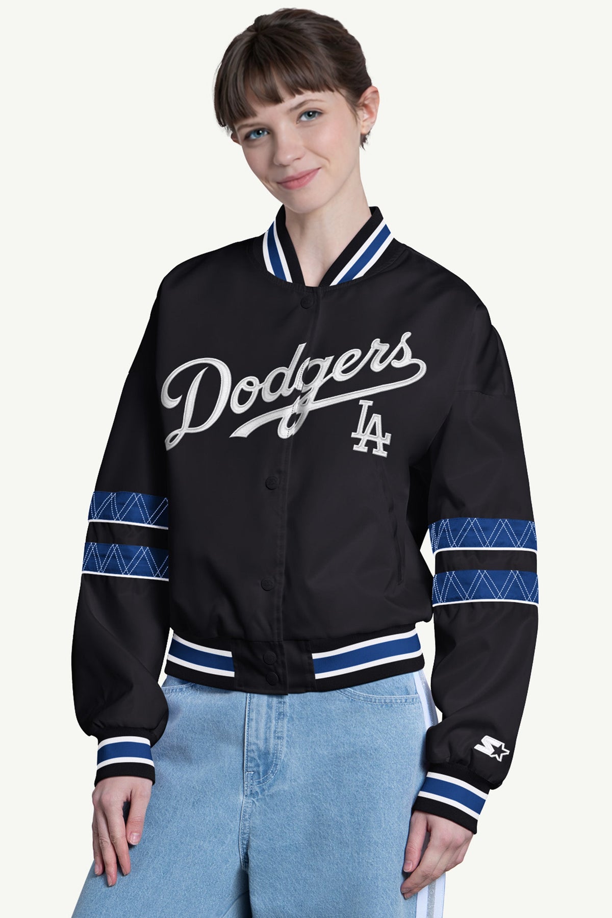 Starter Best Price | WOMENS LOS ANGELES DODGERS INTERCEPTION VARSITY JACKET