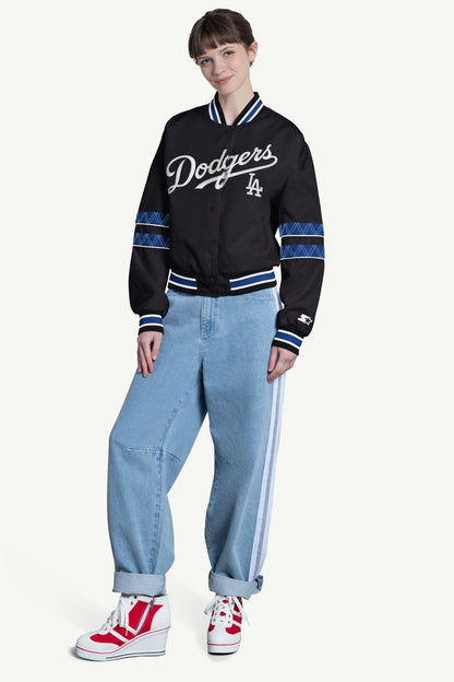 Starter Best Price | WOMENS LOS ANGELES DODGERS INTERCEPTION VARSITY JACKET