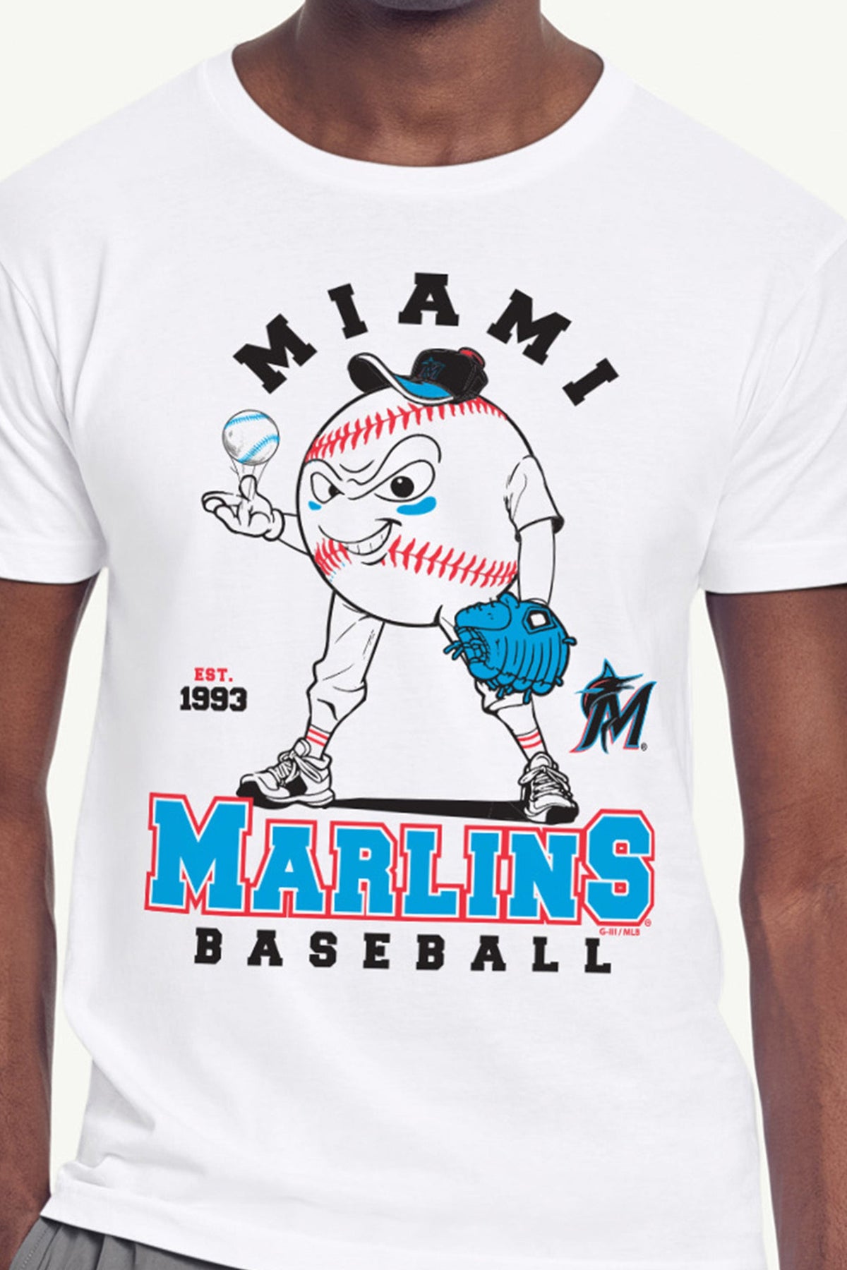 Starter Best Price | MENS MIAMI MARLINS BASEBALL CHARACTER SHORT SLEEVE T SHIRT
