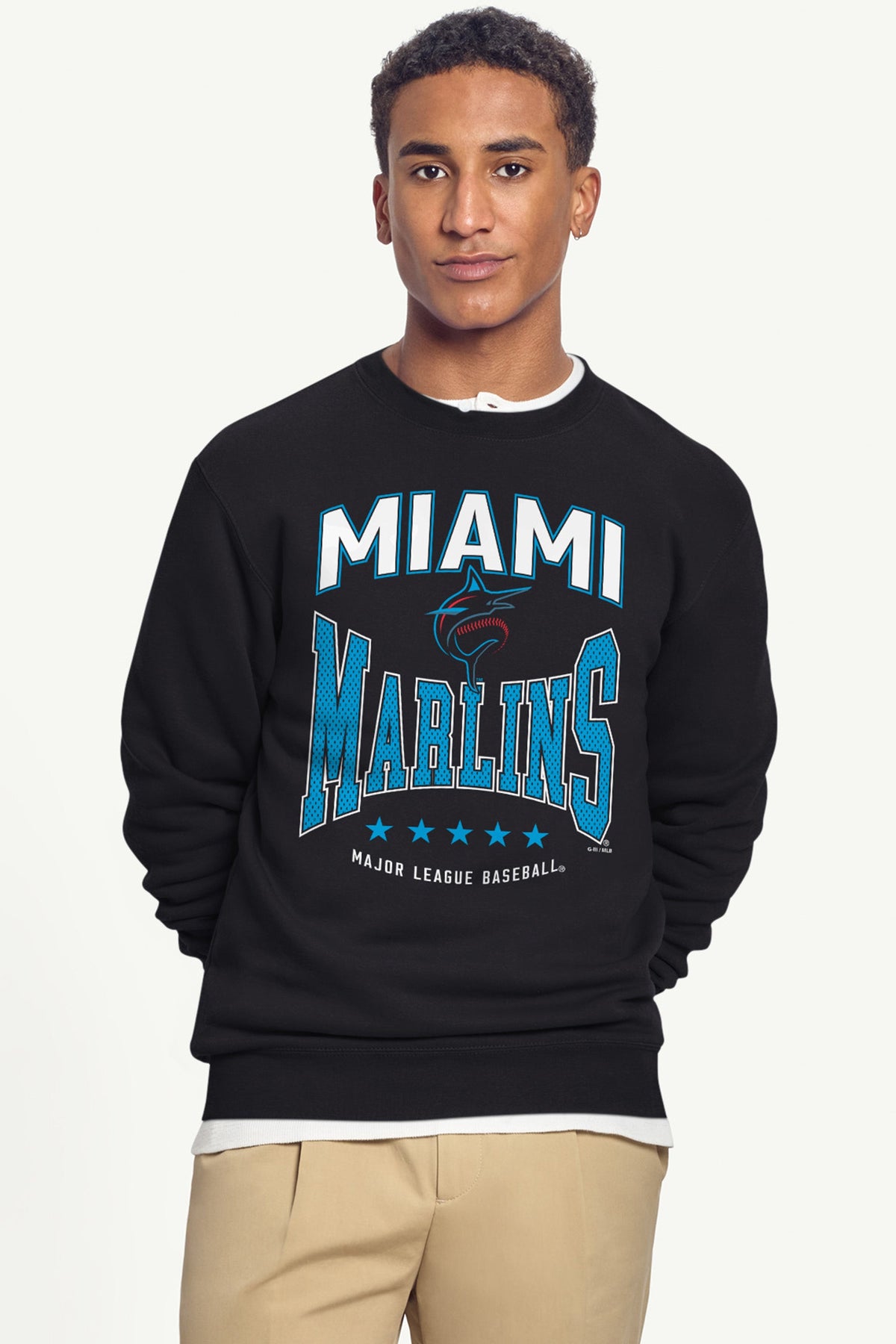 Starter Quality | MENS MIAMI MARLINS CENTER SQUEEZE SWEATSHIRT