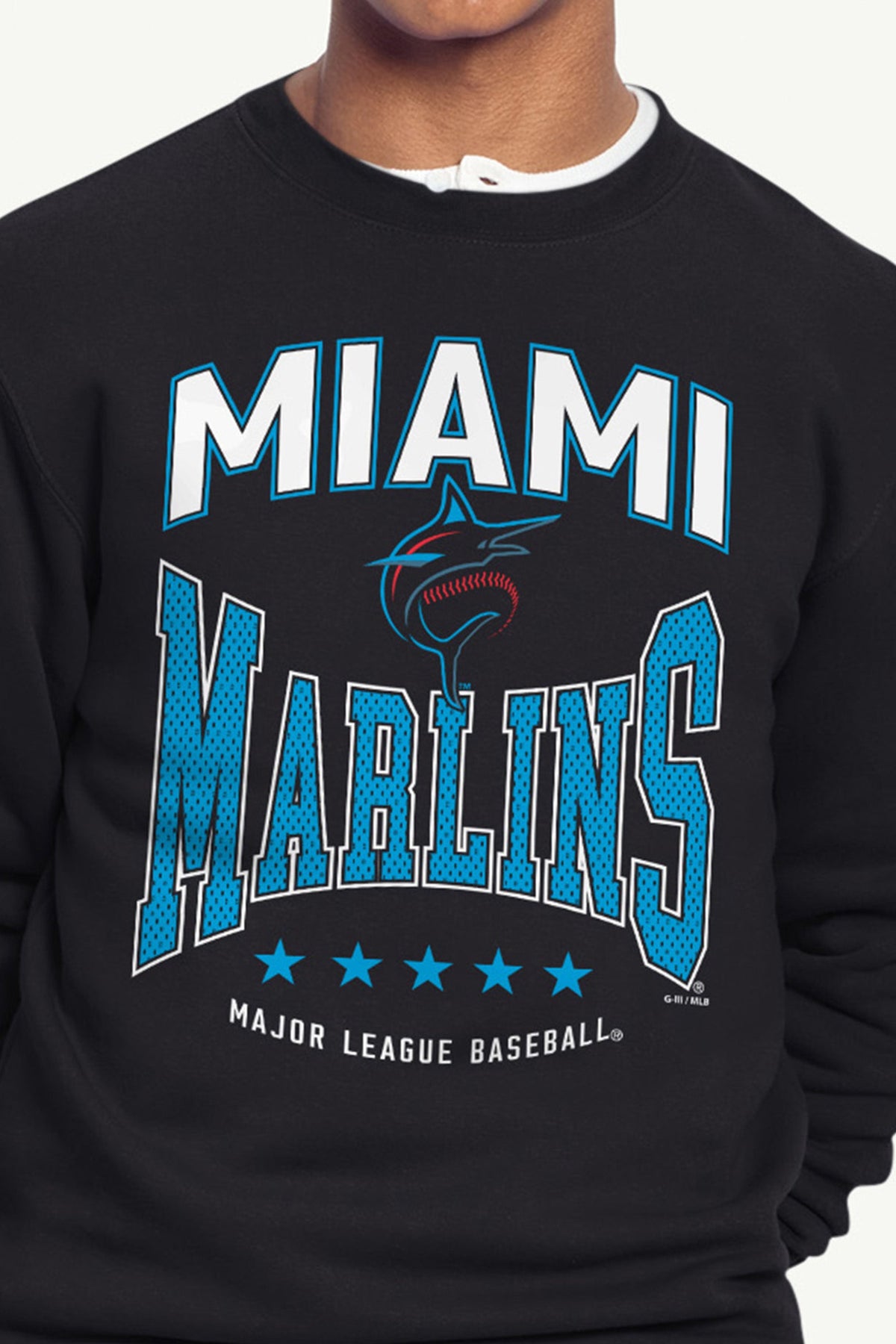Starter Quality | MENS MIAMI MARLINS CENTER SQUEEZE SWEATSHIRT