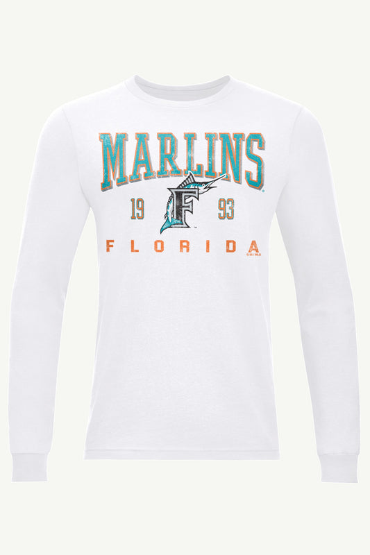 Starter Classic | MENS MIAMI MARLINS RETRO LONG SLEEVE T SHIRT