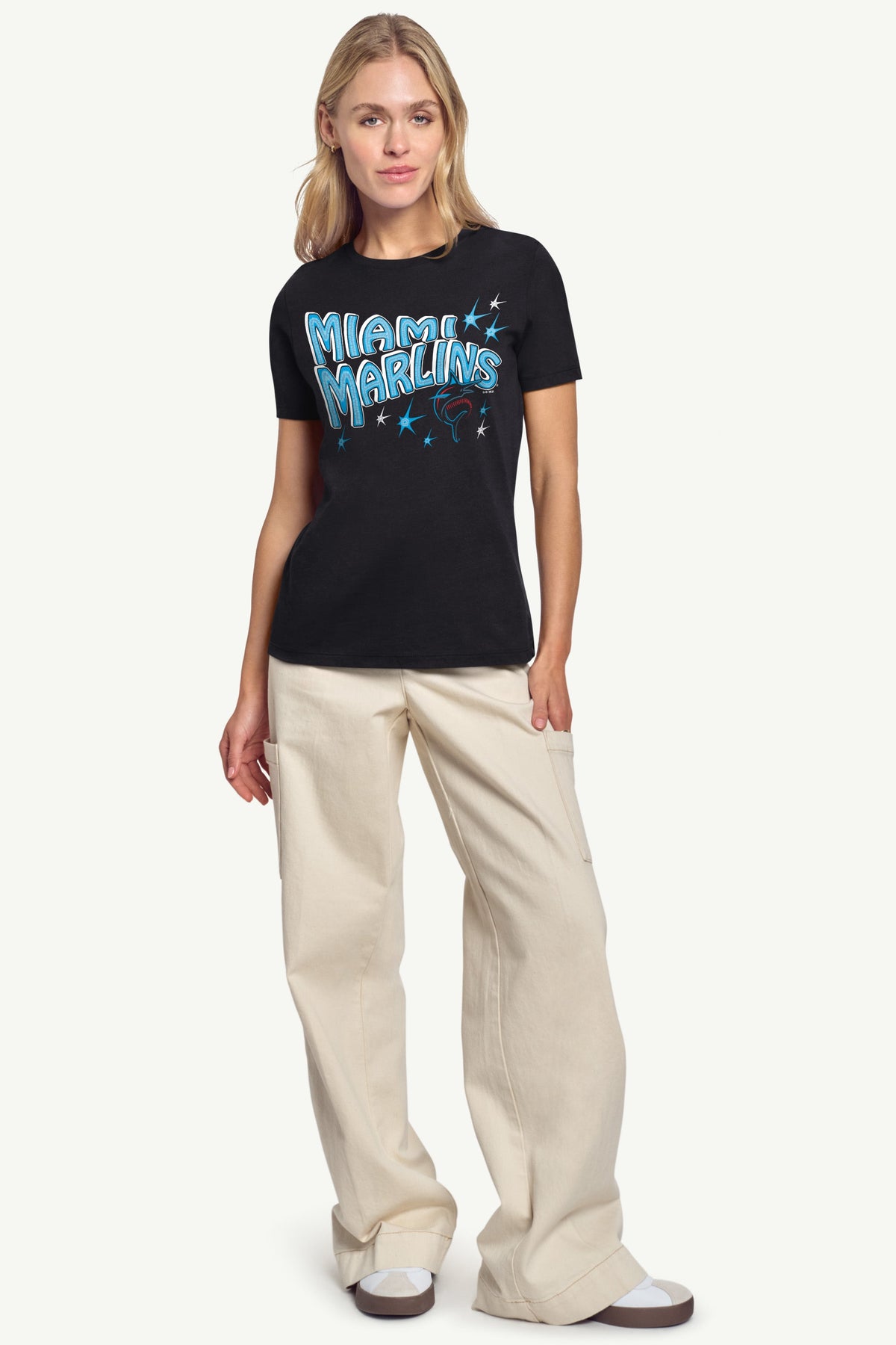 Starter Exclusive | WOMENS MIAMI MARLINS FIREWORKS T SHIRT