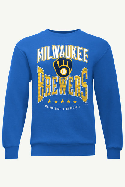 Starter Latest | MENS MILWAUKEE BREWERS CENTER SQUEEZE SWEATSHIRT