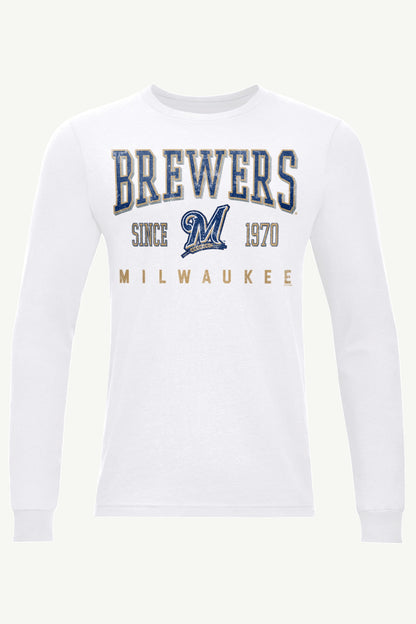 Starter Everyday | MENS MILWAUKEE BREWERS RETRO LONG SLEEVE T SHIRT