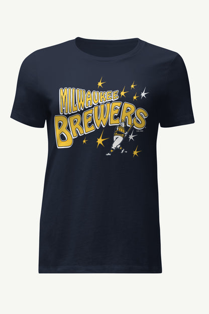 Starter Smart Buy | WOMENS MILWAUKEE BREWERS FIREWORKS T SHIRT