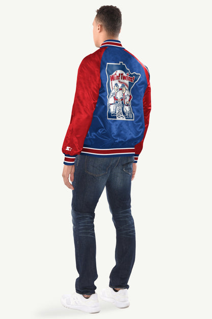 Starter Smart Buy | MENS MINNESOTA TWINS INDUCTEE SATIN VARSITY JACKET
