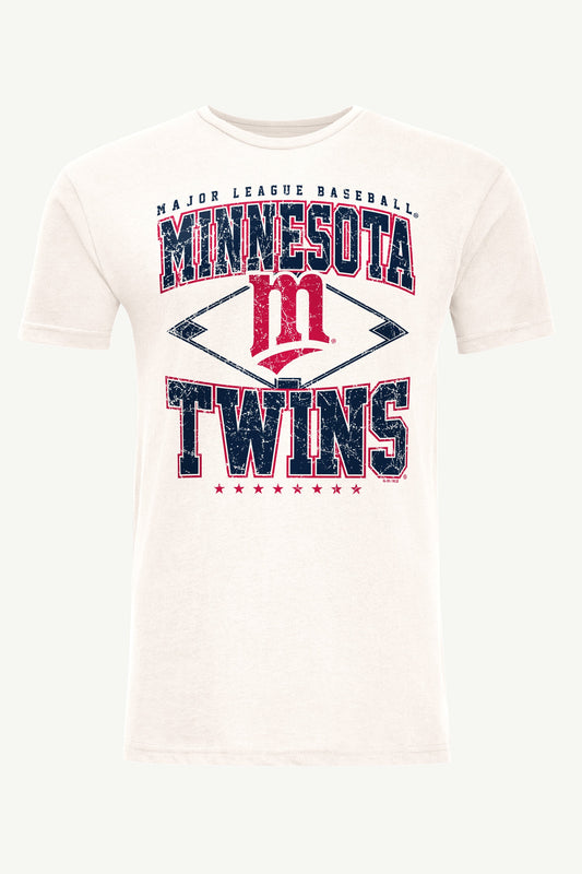 Starter Popular | MENS MINNESOTA TWINS DISTRESSED COOPERSTOWN DIAMOND SHORT SLEEVE T SHIRT
