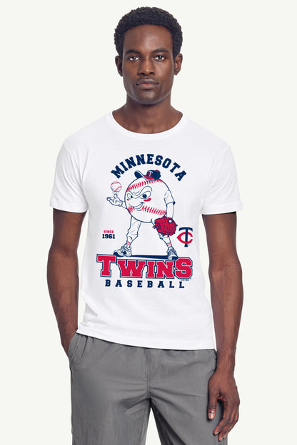 Starter Best Price | MENS MINNESOTA TWINS BASEBALL CHARACTER SHORT SLEEVE T SHIRT