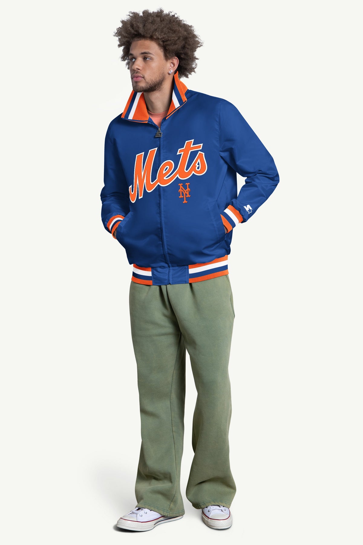 Starter Signature | MENS NEW YORK METS CAPTAIN VARSITY JACKET