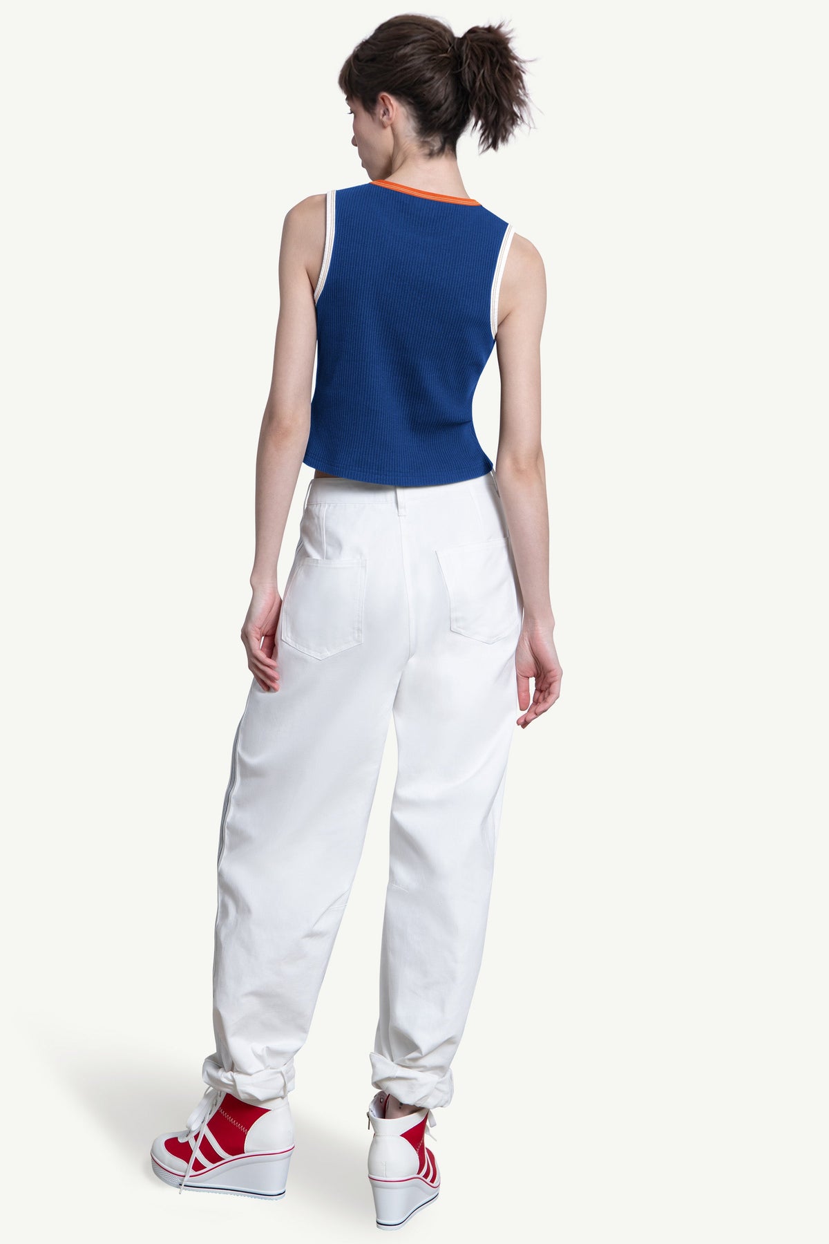 Starter New | WOMENS NEW YORK METS PLAY THE BALL CROP TANK