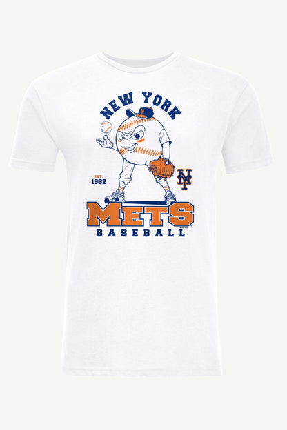 Starter New | MENS NEW YORK METS BASEBALL CHARACTER SHORT SLEEVE T SHIRT
