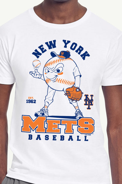 Starter New | MENS NEW YORK METS BASEBALL CHARACTER SHORT SLEEVE T SHIRT