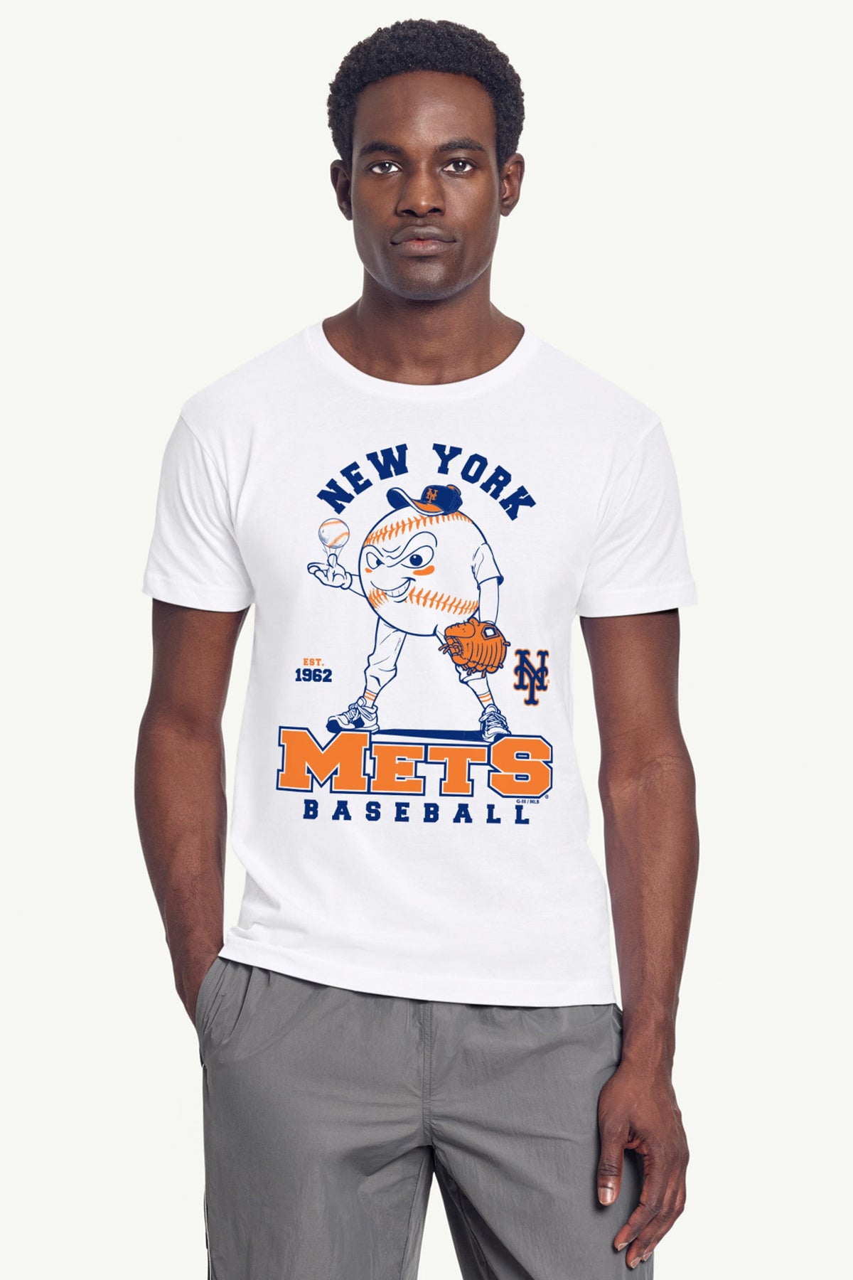Starter New | MENS NEW YORK METS BASEBALL CHARACTER SHORT SLEEVE T SHIRT