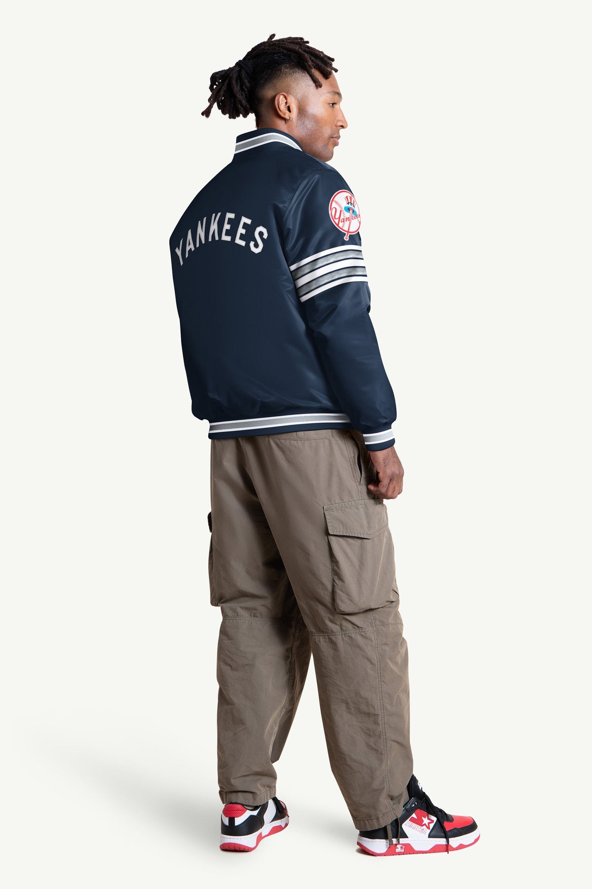 Starter Featured | MENS NEW YORK YANKEES SATIN VARSITY JACKET