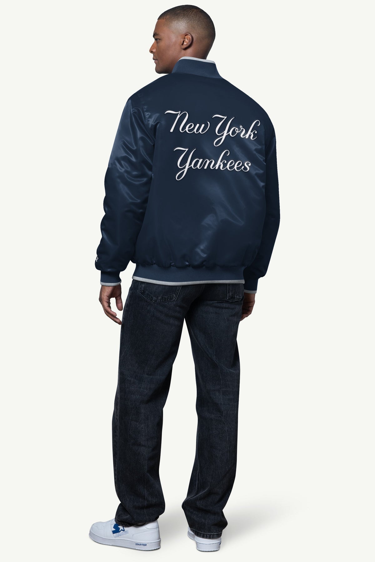 Starter Value | MENS NEW YORK YANKEES AMBASSADOR SATIN VARSITY JACKET