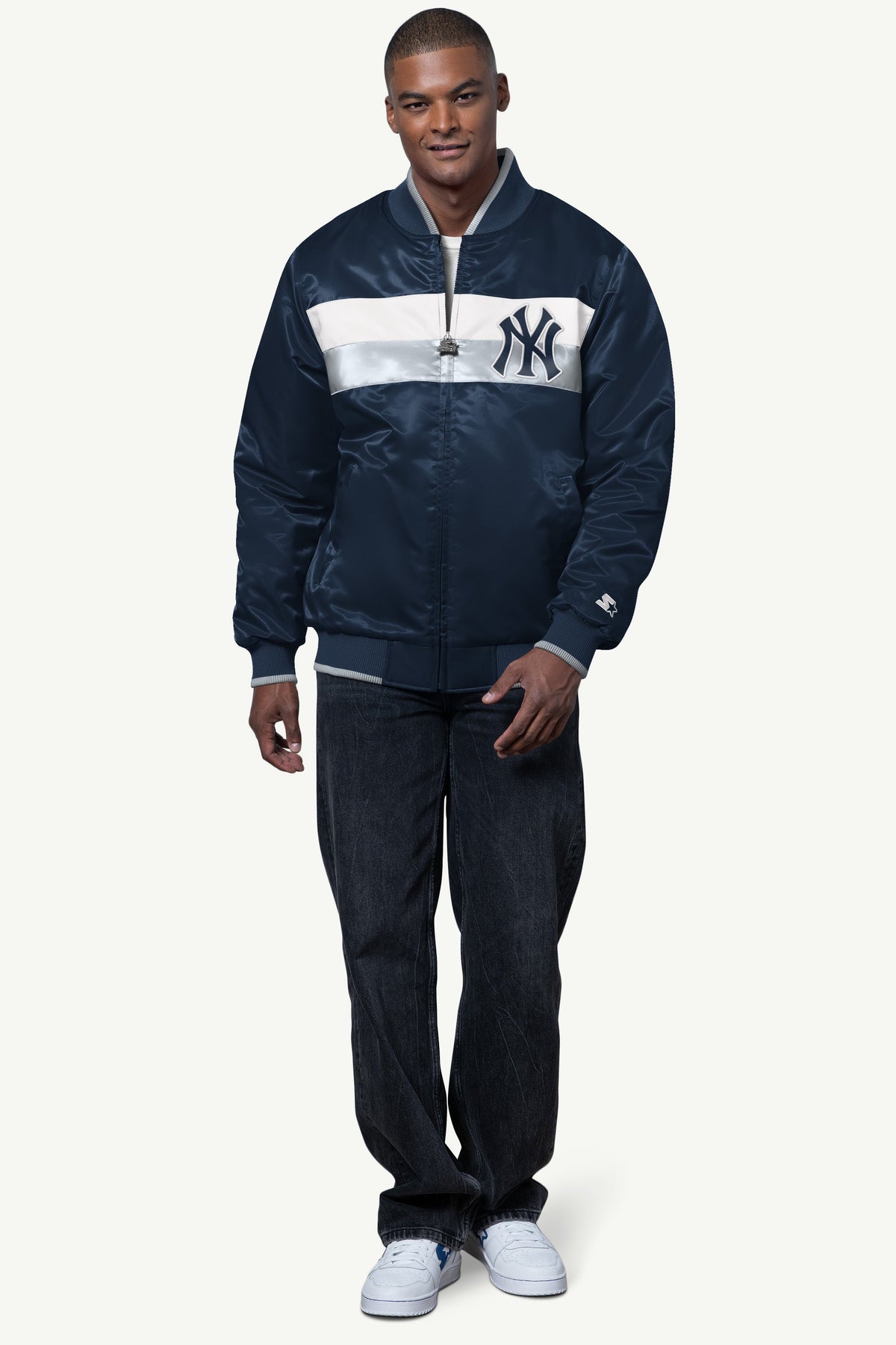 Starter Value | MENS NEW YORK YANKEES AMBASSADOR SATIN VARSITY JACKET