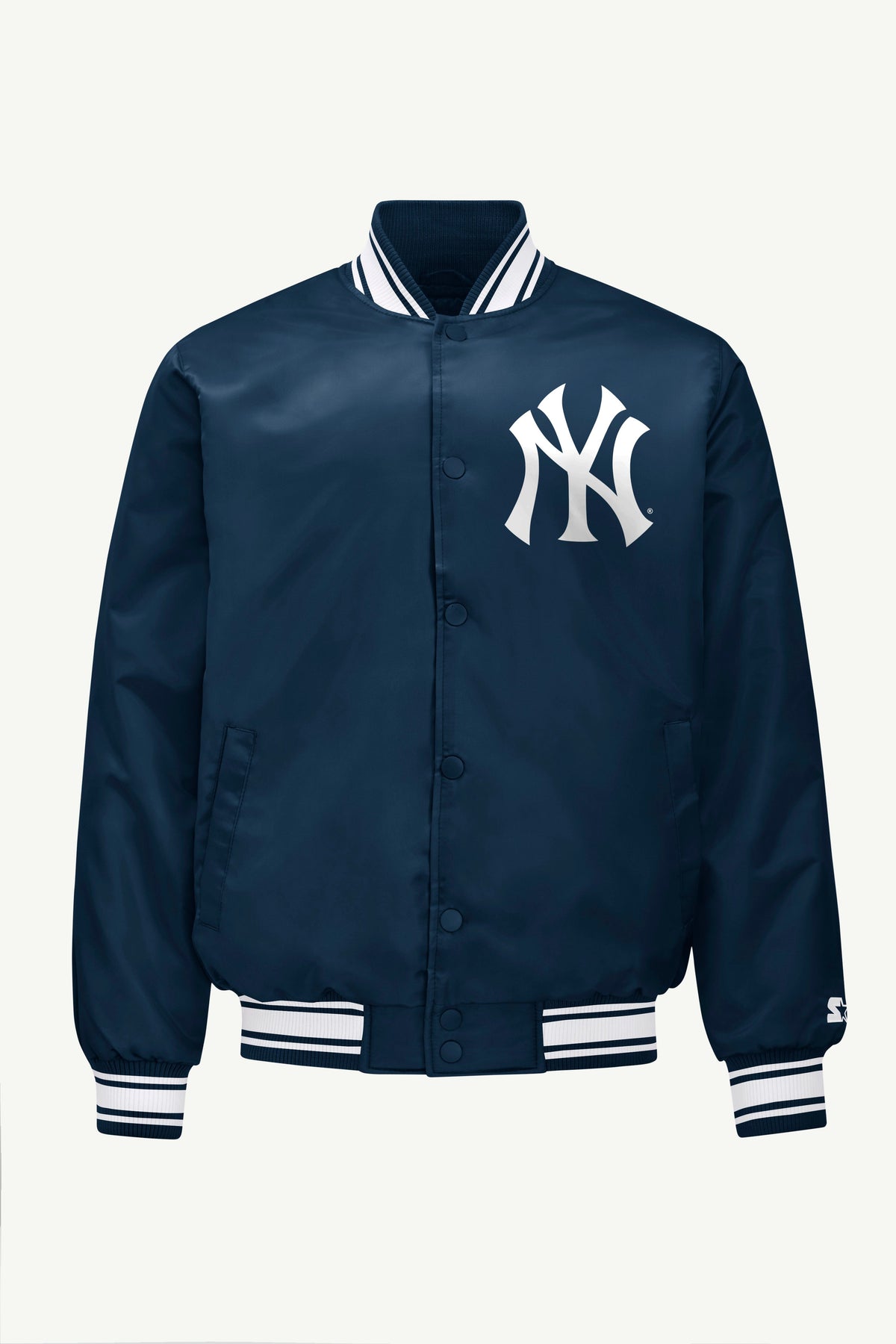 Starter Classic | MENS NEW YORK YANKEES PRINTED HOMEPLATE SATIN VARSITY JACKET