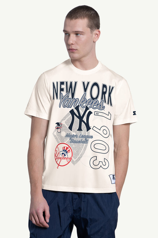 Starter Best Seller | MENS NEW YORK YANKEES WILD CARD SHORT SLEEVE T SHIRT