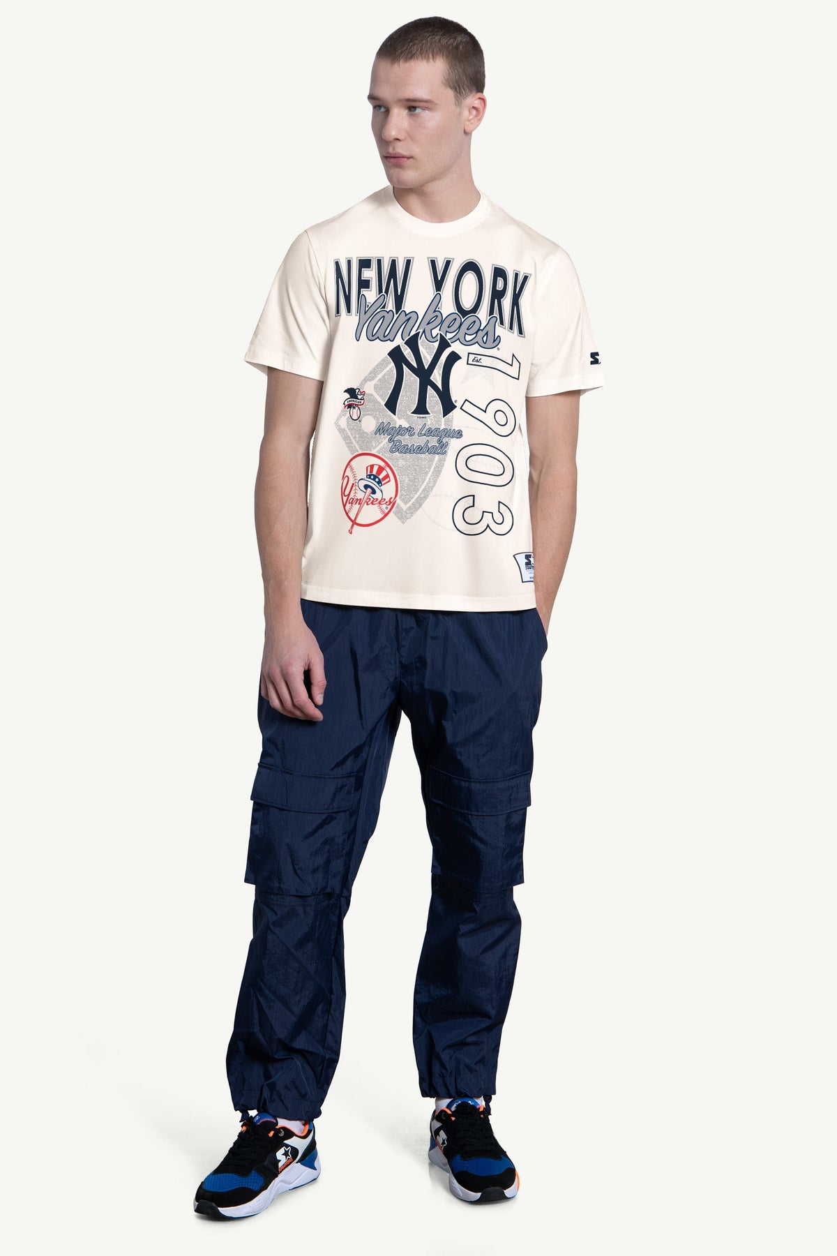 Starter Best Seller | MENS NEW YORK YANKEES WILD CARD SHORT SLEEVE T SHIRT