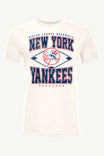 Starter Customer Favorite | MENS NEW YORK YANKEES DISTRESSED COOPERSTOWN DIAMOND SHORT SLEEVE T SHIRT